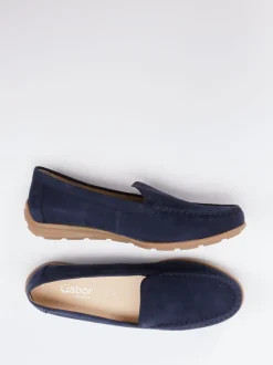 Gabor Comfort – Loafer aus Nubukleder marineblau