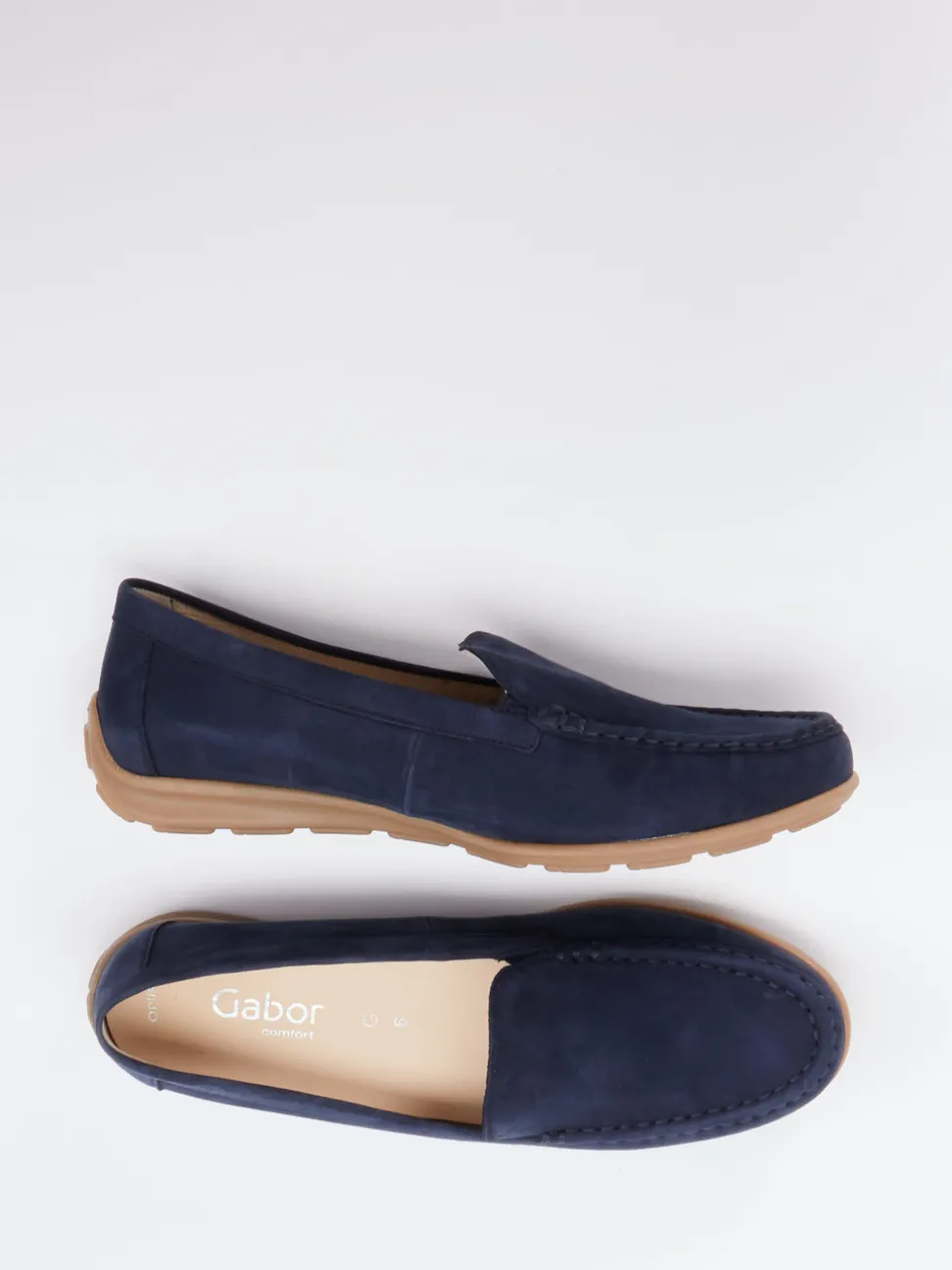 Gabor Comfort – Loafer aus Nubukleder marineblau