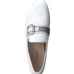 Gabor Comfort – Loafer aus Kalbleder Weiß