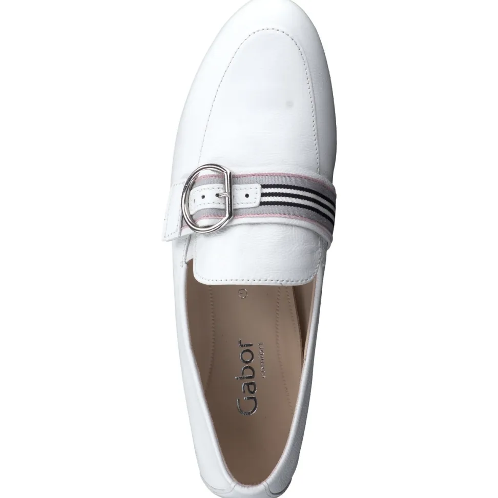 Gabor Comfort – Loafer aus Kalbleder Weiß