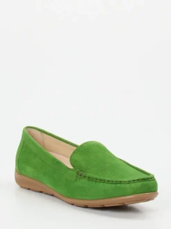 Gabor Comfort – Loafer aus Veloursleder grasgrün