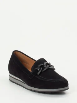 Gabor Comfort – Loafer aus Veloursleder Schwarz