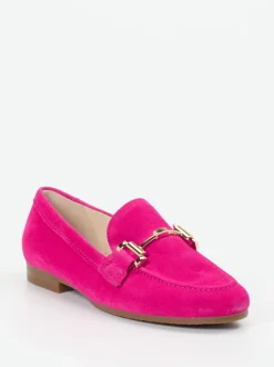 Gabor Comfort – Loafer aus Veloursleder Pink