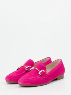 Gabor Comfort – Loafer aus Veloursleder Pink