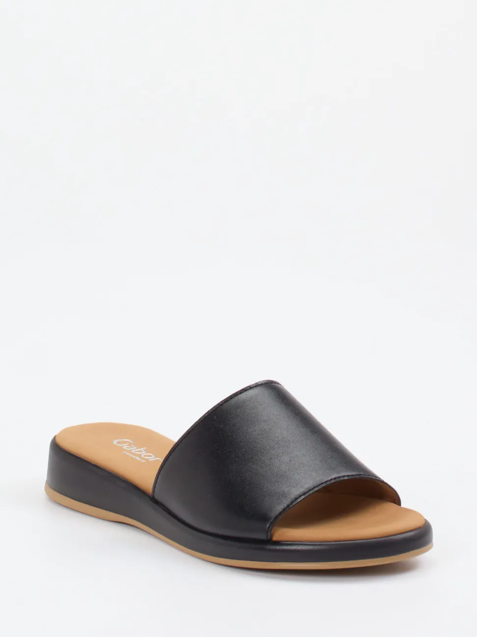 Gabor Comfort – Pantolette aus Kalbleder Schwarz