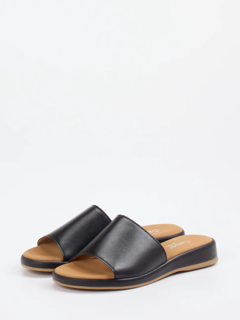 Gabor Comfort – Pantolette aus Kalbleder Schwarz