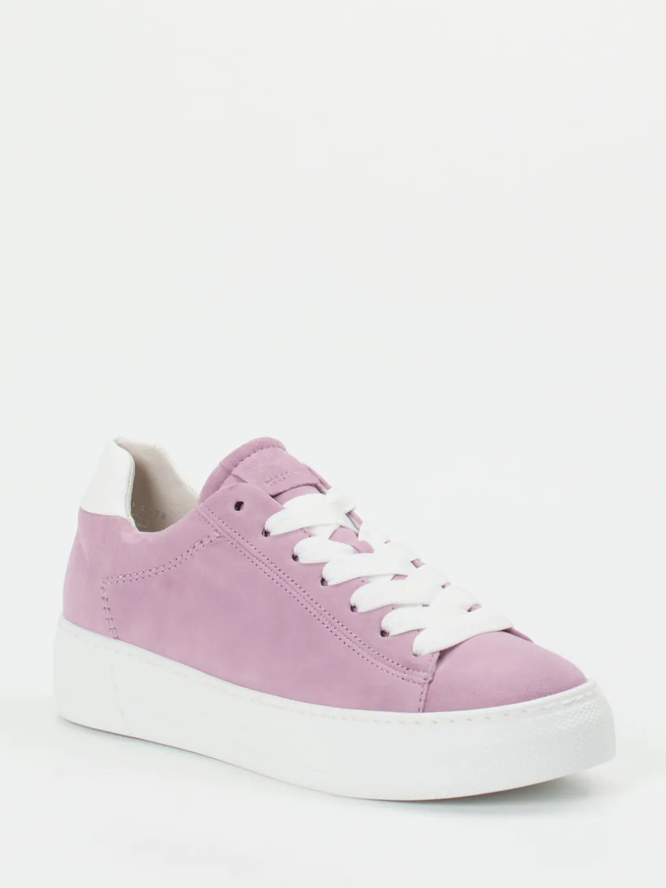 Gabor Comfort – Plateau-Sneaker aus Veloursleder Flieder