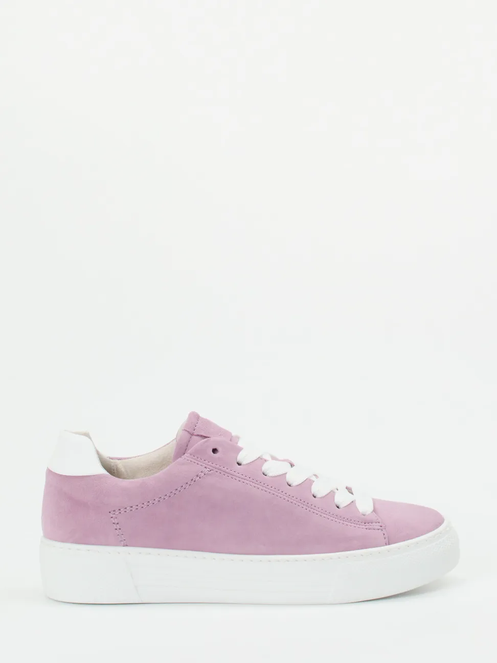Gabor Comfort – Plateau-Sneaker aus Veloursleder Flieder