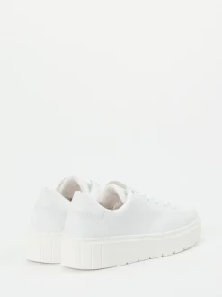 Gabor Comfort – Plateau-Sneaker aus Kalbleder weiß