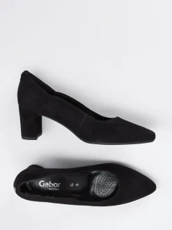 Gabor Comfort – Pumps aus Veloursleder Schwarz