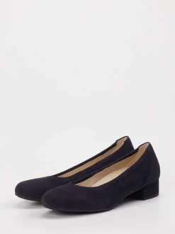 Gabor Comfort – Pumps aus Veloursleder Dunkelblau