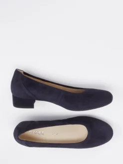 Gabor Comfort – Pumps aus Veloursleder Dunkelblau