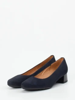Gabor Comfort – Pumps aus Veloursleder Dunkelblau