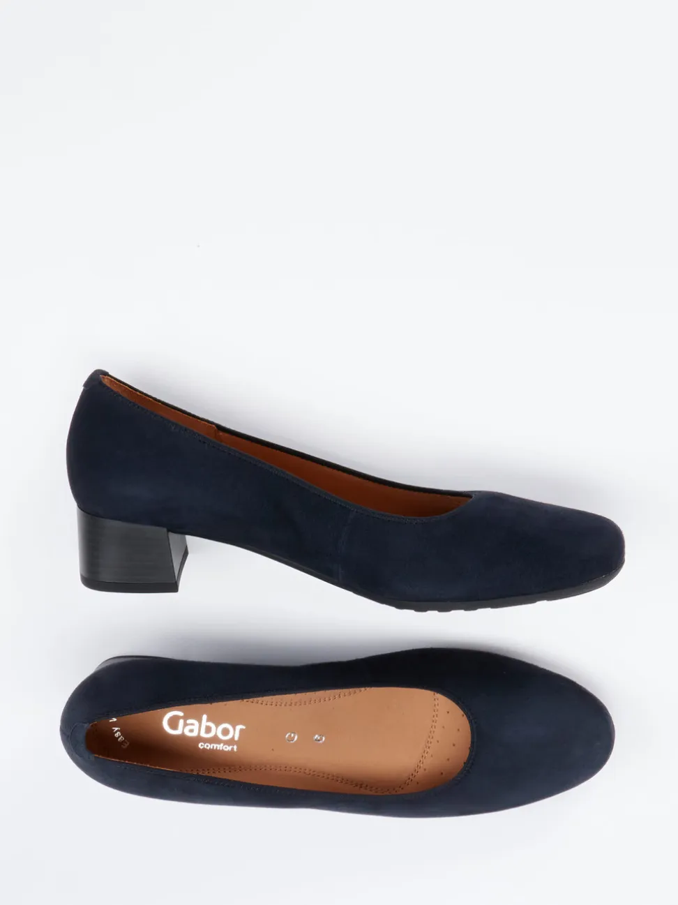 Gabor Comfort – Pumps aus Veloursleder Dunkelblau
