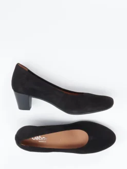 Gabor Comfort – Pumps aus Veloursleder schwarz