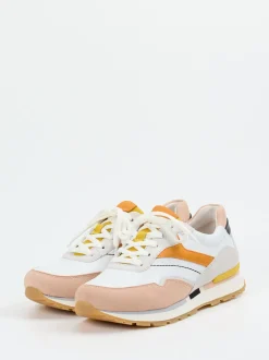 Gabor Comfort – Retro-Sneaker aus Veloursleder weiß