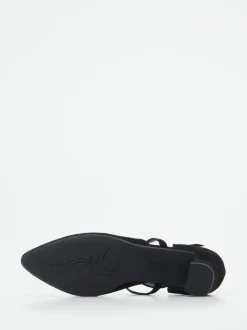 Gabor Comfort – Riemchenpumps aus Veloursleder schwarz
