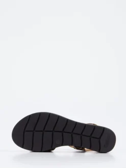 Gabor Comfort – Sandale aus geprägtem Leder mit Leoprint