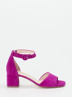 Gabor Comfort – Sandale aus Veloursleder Pinkfuchsia