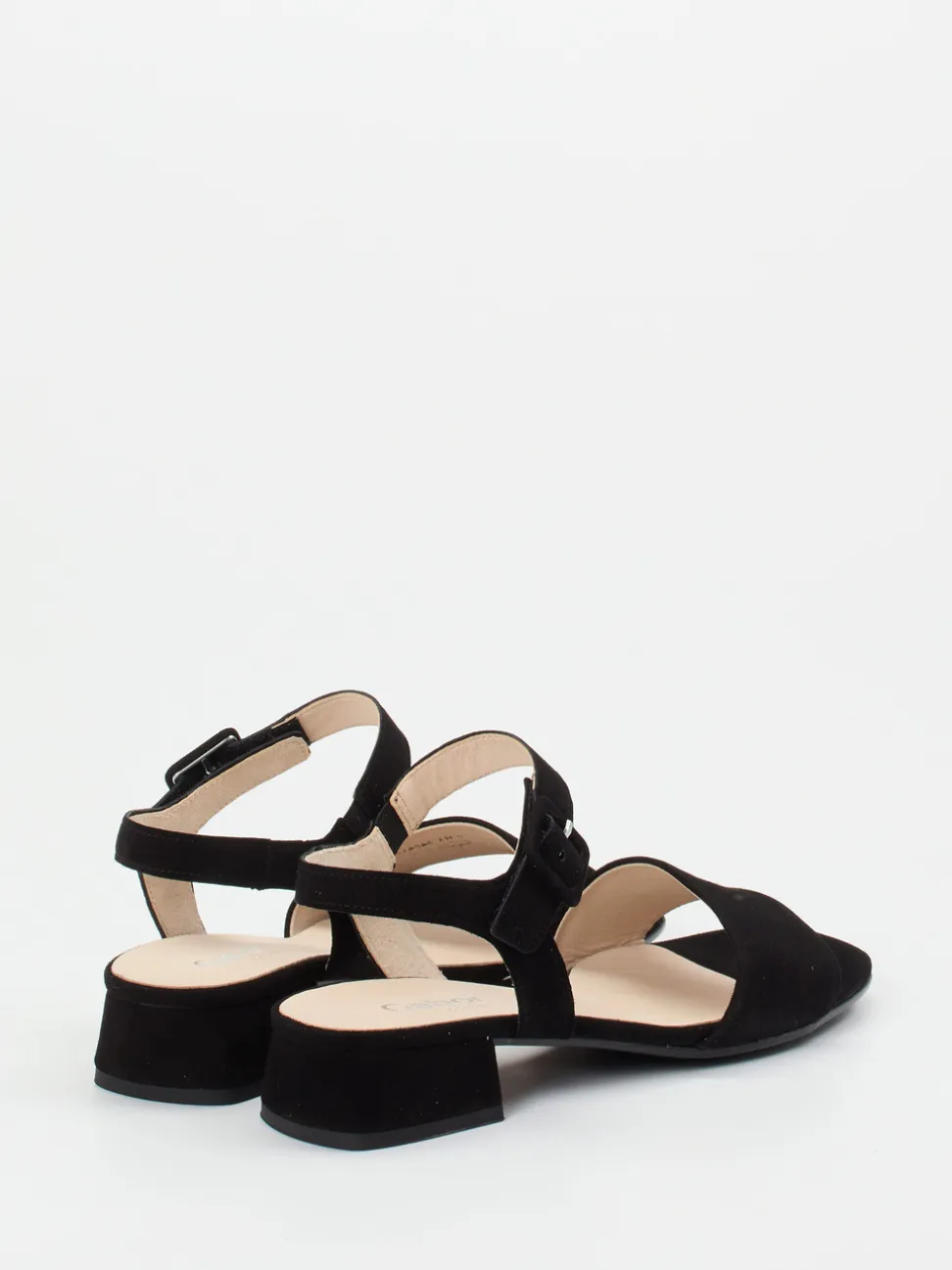 Gabor Comfort – Sandalen aus Veloursleder Schwarz