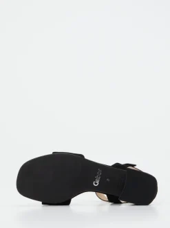 Gabor Comfort – Sandalen aus Veloursleder Schwarz