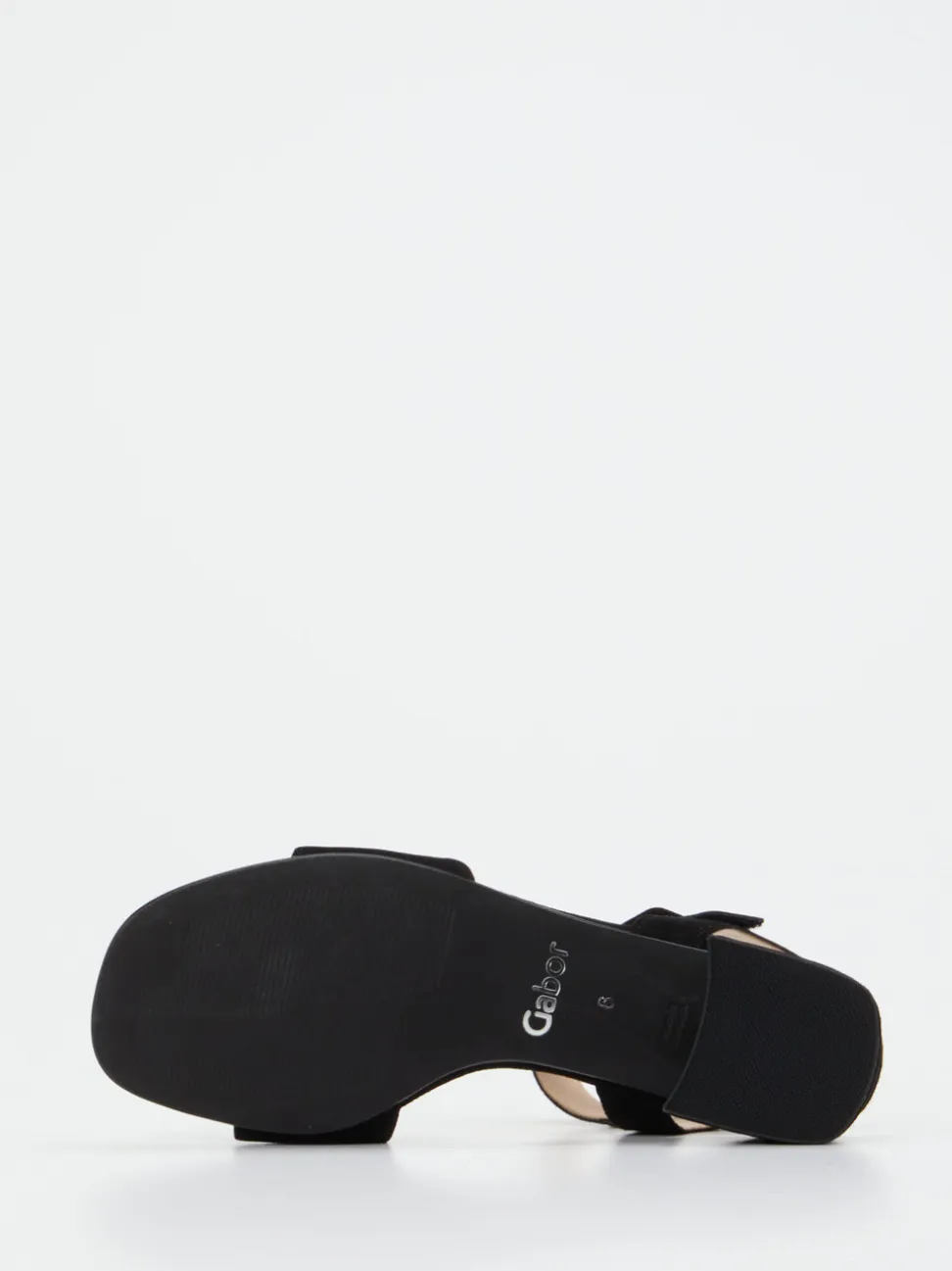 Gabor Comfort – Sandalen aus Veloursleder Schwarz