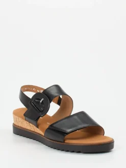 Gabor Comfort – Sandalen aus Kalbleder schwarz