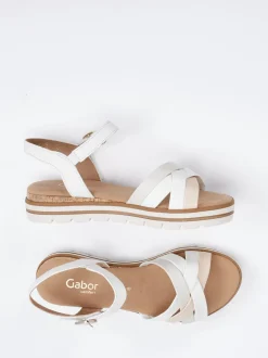 Gabor Comfort – Sandalen aus Kalbleder Beige