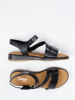 Gabor Comfort – Sandalen aus Kalbleder Schwarz