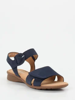 Gabor Comfort – Sandalen aus Nubukleder dunkelblau