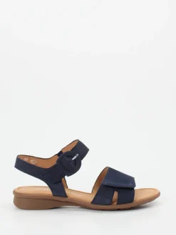 Gabor Comfort – Sandalen aus Nubukleder dunkelblau
