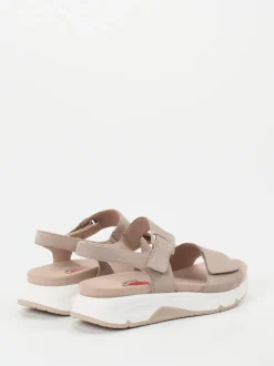 Gabor Comfort – Sandalen aus Nubukleder in Beige