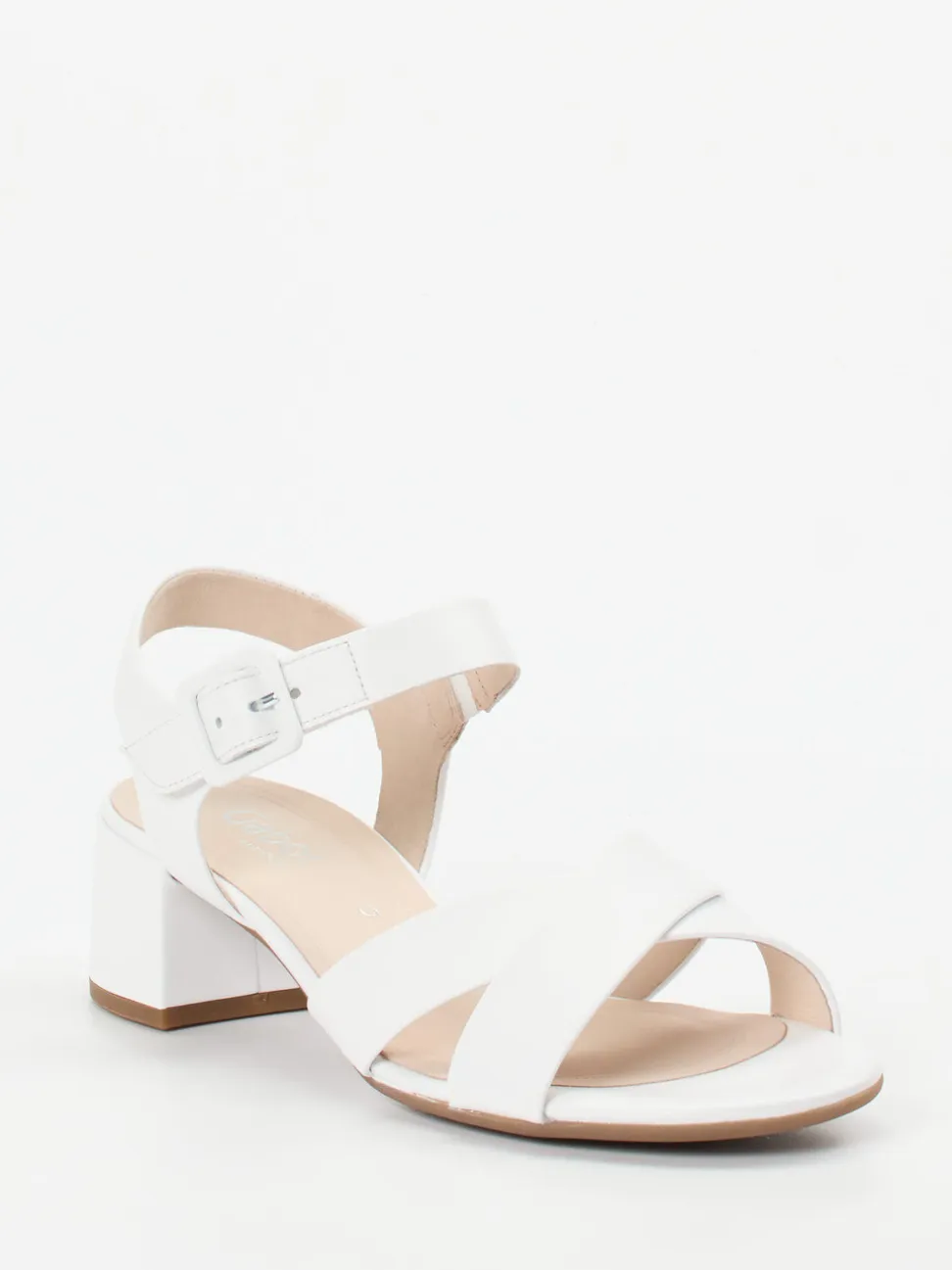 Gabor Comfort – Sandalette aus Kalbleder weiß