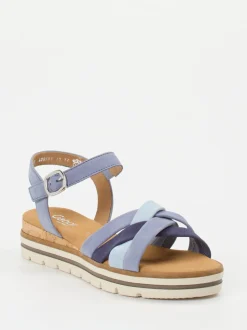 Gabor Comfort – Sandalette aus Nubukleder in Pastellblau