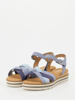 Gabor Comfort – Sandalette aus Nubukleder in Pastellblau