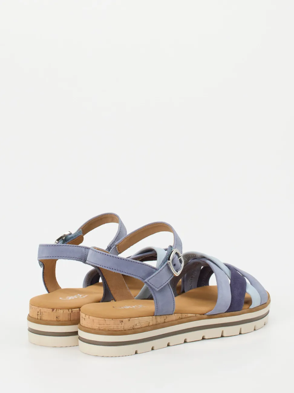 Gabor Comfort – Sandalette aus Nubukleder in Pastellblau