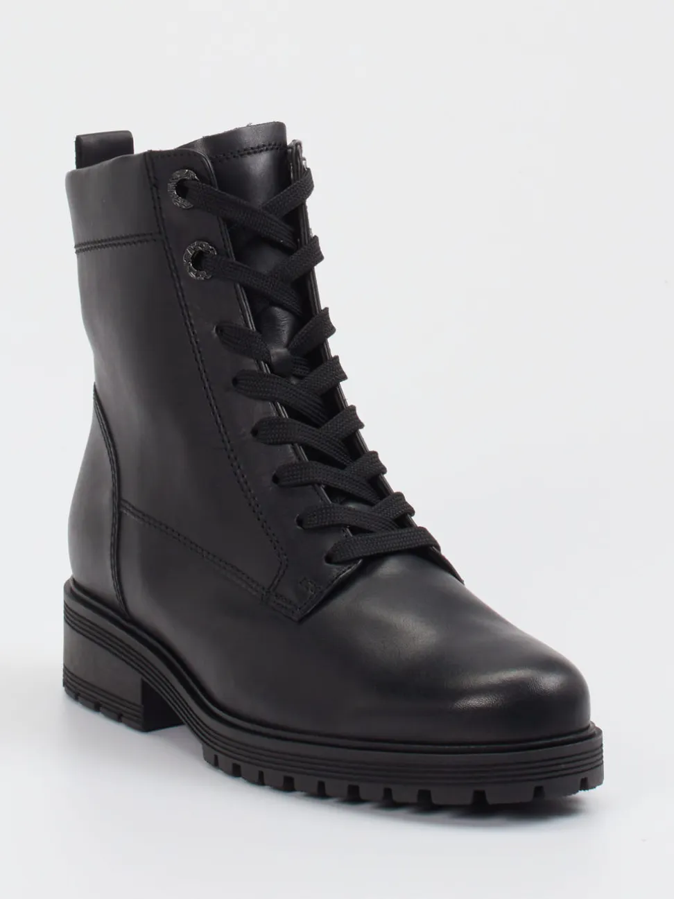 Gabor Comfort – Schnürboots aus Kalbleder schwarz