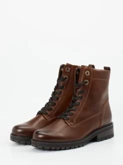 Gabor Comfort – Schnürboots aus Kalbleder braun