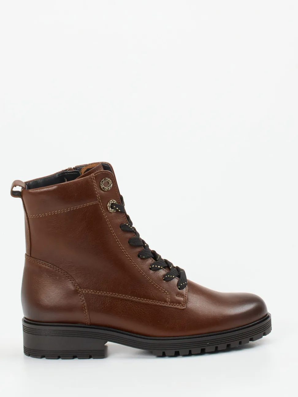 Gabor Comfort – Schnürboots aus Kalbleder braun