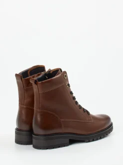 Gabor Comfort – Schnürboots aus Kalbleder braun