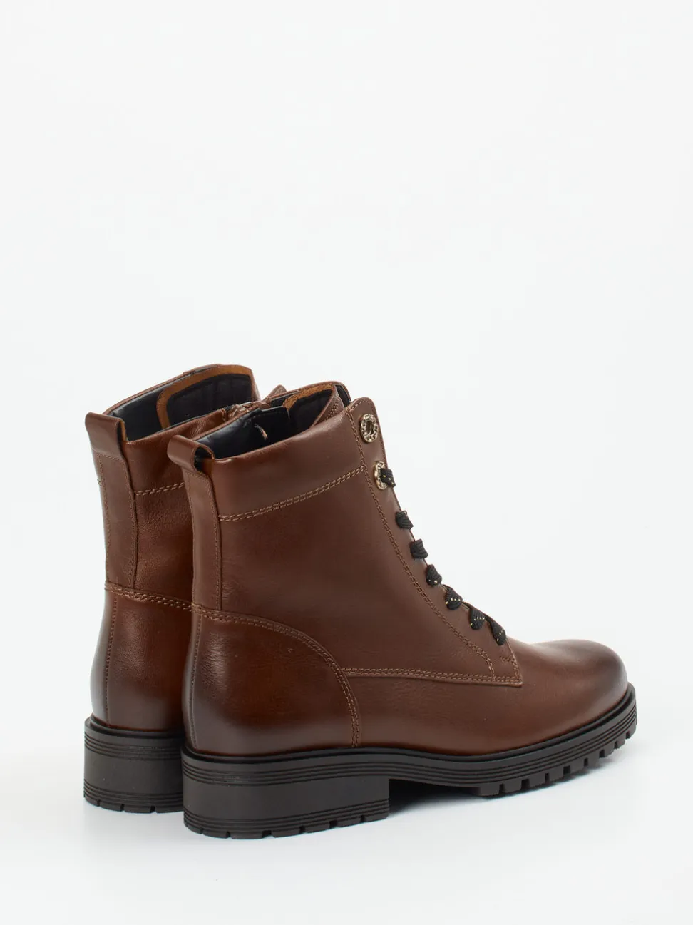 Gabor Comfort – Schnürboots aus Kalbleder braun