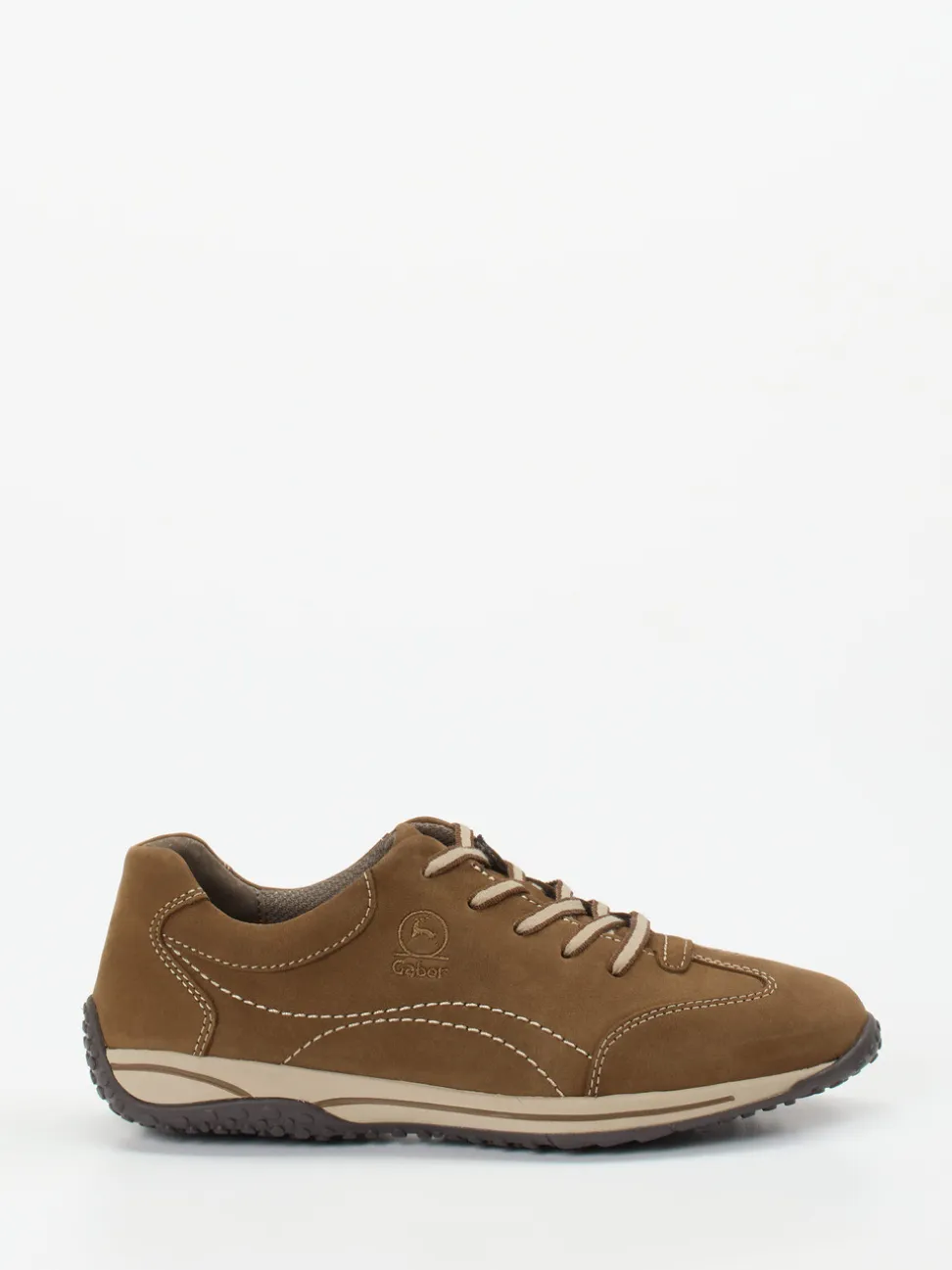 Gabor Comfort – Schnürschuh aus Nubukleder braun