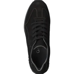 Gabor Comfort – Schnürschuhe aus Nubukleder schwarz