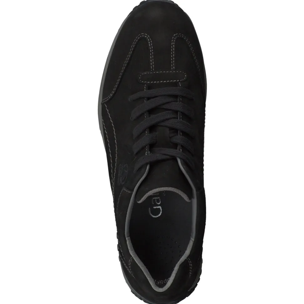 Gabor Comfort – Schnürschuhe aus Nubukleder schwarz