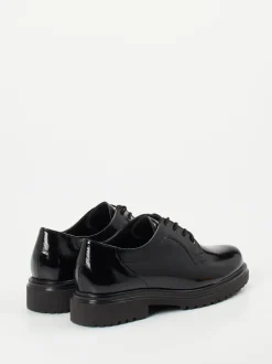 Gabor Comfort – Schnürschuh aus Lackleder schwarz