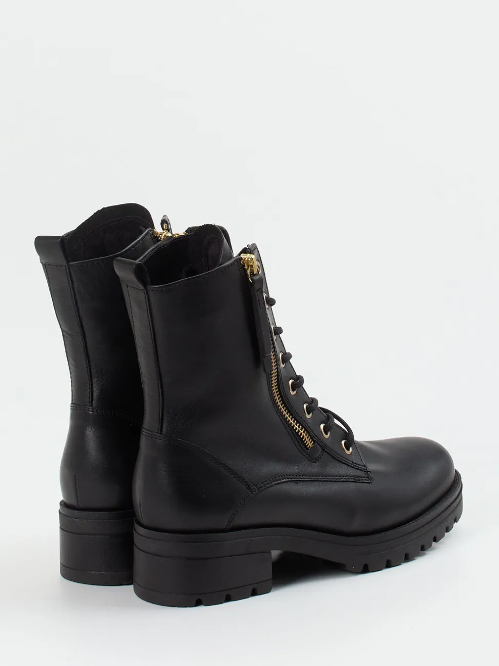 Gabor Comfort – Schnürstiefelette aus Kalbleder schwarz