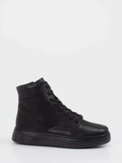 Gabor Comfort – Schnürstiefelette aus Kalbleder schwarz