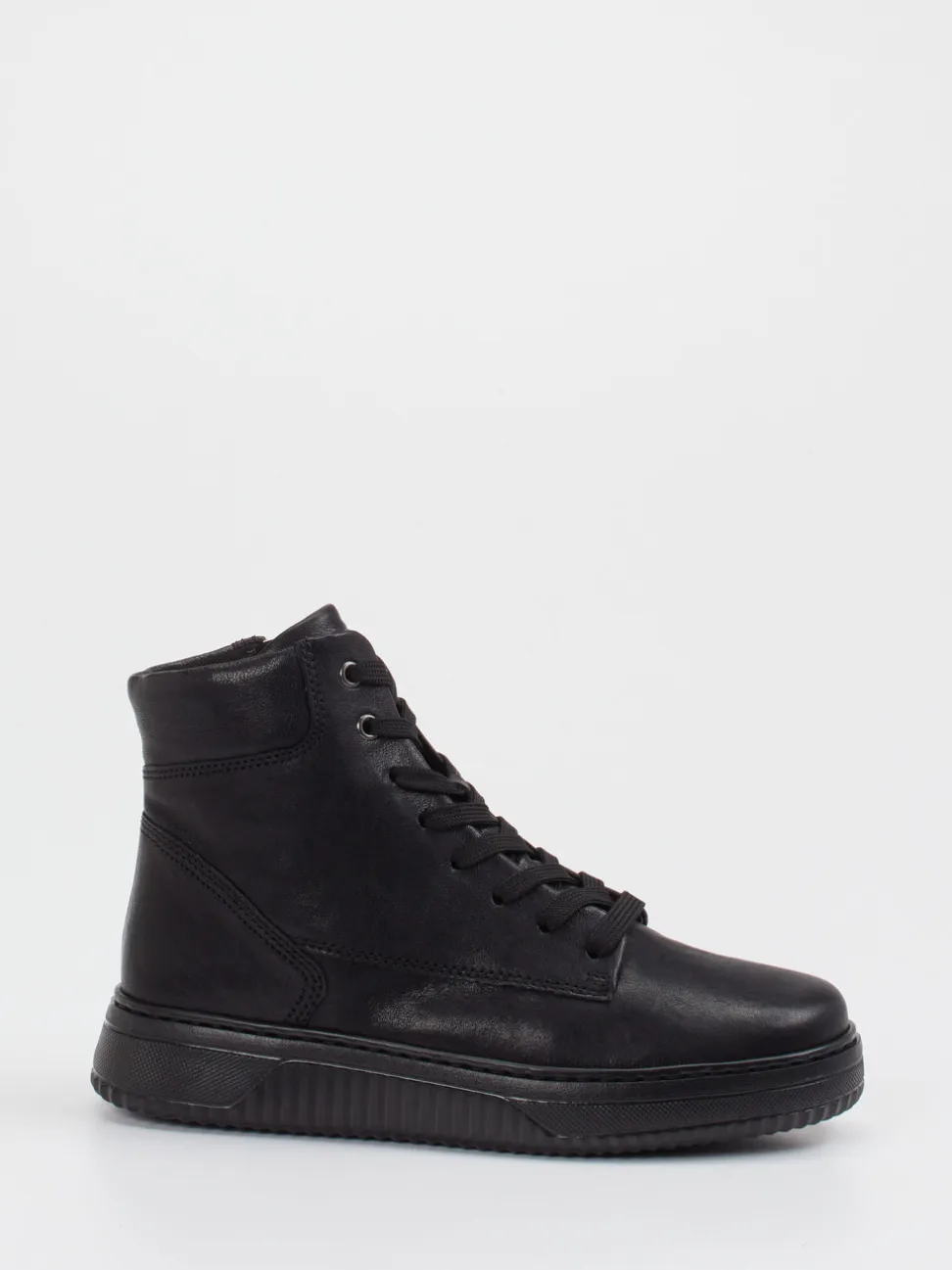 Gabor Comfort – Schnürstiefelette aus Kalbleder schwarz