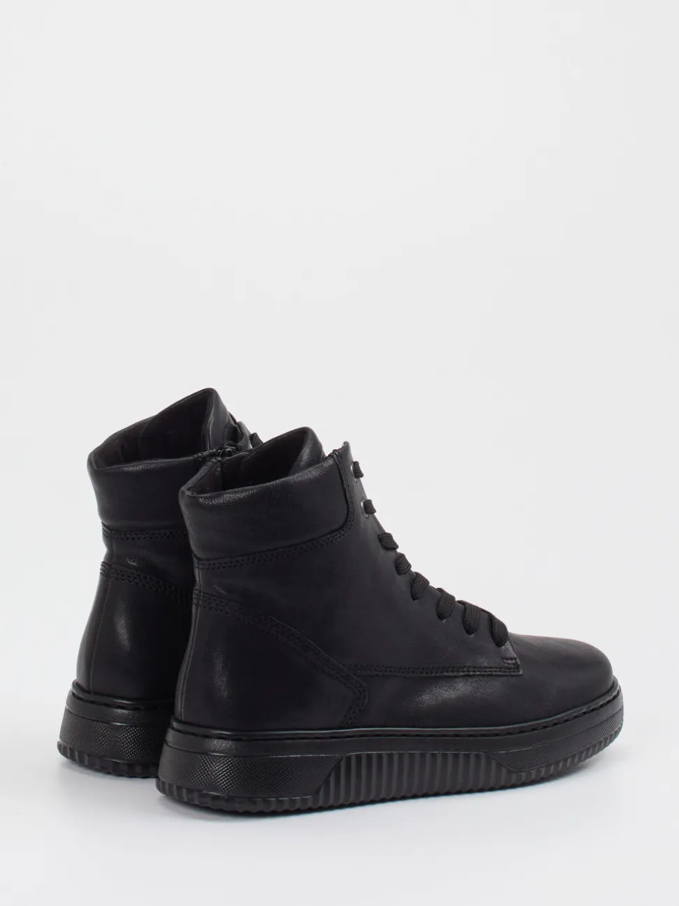 Gabor Comfort – Schnürstiefelette aus Kalbleder schwarz