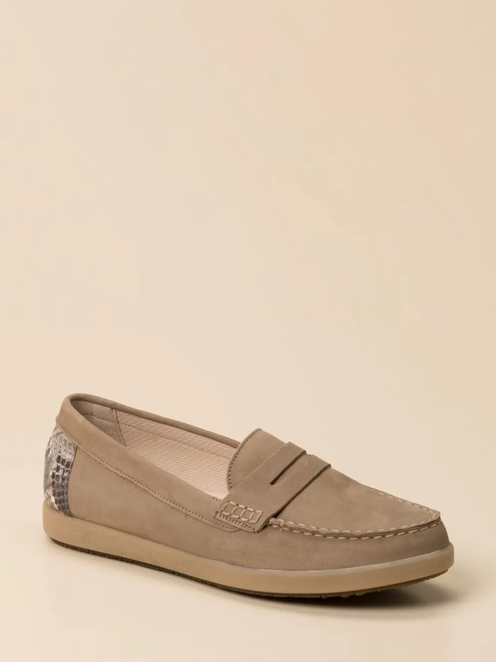 Gabor Comfort – Slipper aus Nubukleder in Taupe